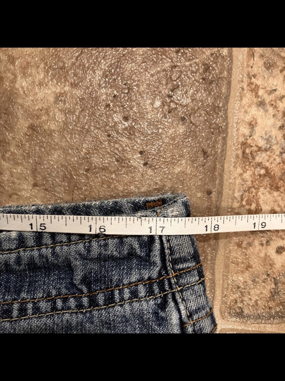 Lucky Brand Wonder Jean USA Made Long Flare Dungarees - Picture 4 of 7